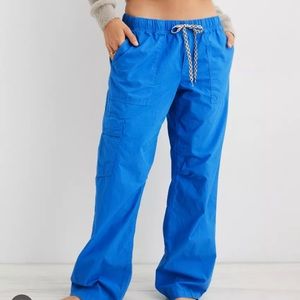 aerie blue cargo pants